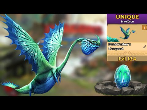 Bonecrusher's Conquest Max Level 134 Titan Mode - Unique Scauldron - Dragons:Rise of Berk