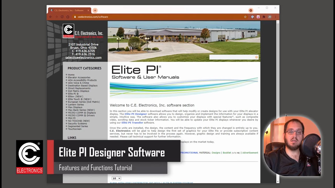 C.E. Electronics Elite PI Software Tutorial
