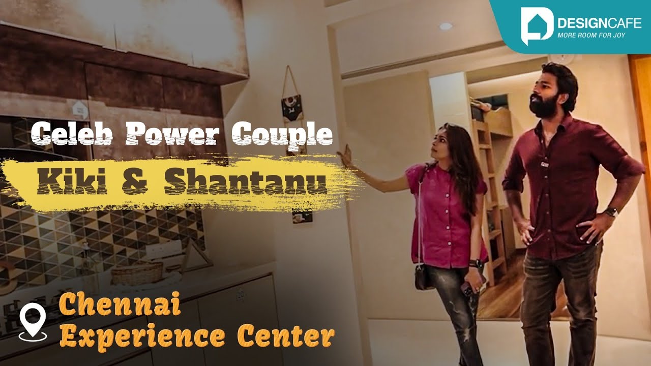 Celeb Couple Shanthnu & Kiki at DesignCafe EC Chennai
