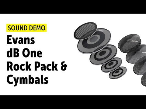Evans | dB One | Drumheads & Cymbals | Sound Demo (no talking)