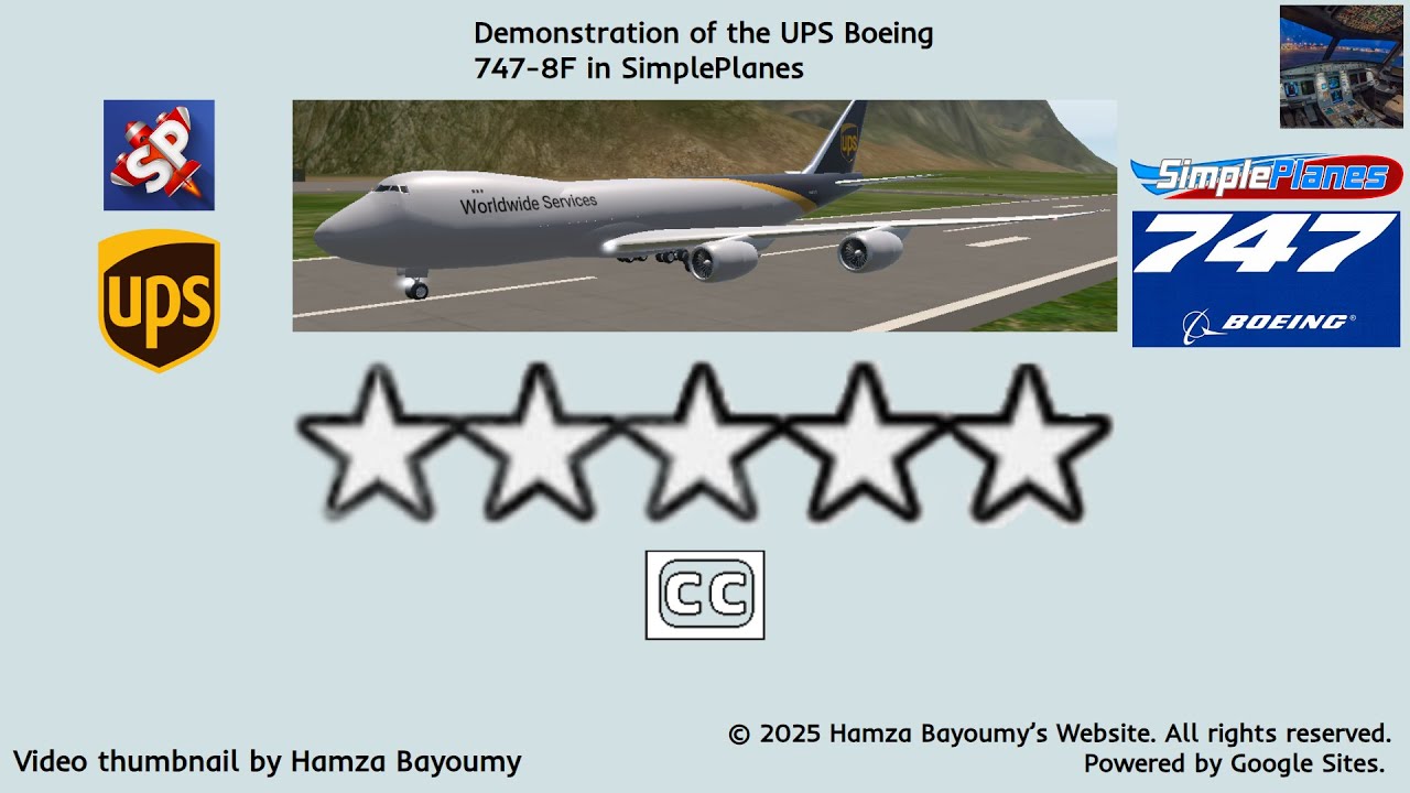 Demonstration of the UPS Boeing 747-8F in SimplePlanes