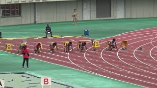 2020年埼玉県陸上競技選手権大会　男子100m予選１組　塚本、下里、松田