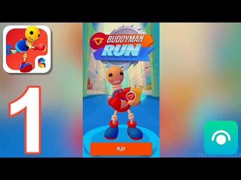 Buddyman Run - Gameplay Walkthrough Part 1 - Levels 1-7 (iOS)