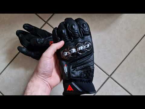 Dainese Carbon 4 Short Leather Gloves Black [Unboxing]