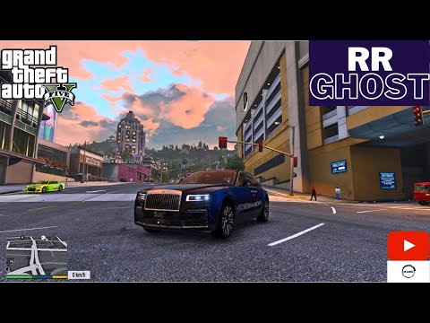 GTA V Mod - 2021 Rolls Royce Ghost Gameplay, Top Speed & Suspension Test RX6700XT RTX Ray-Tracing