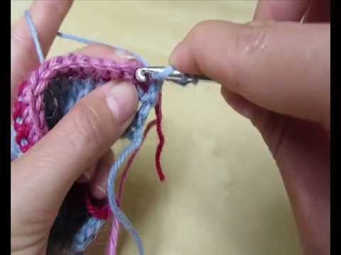 Patrat nr.25 "Succesiune de linii colorate" - Usor de crosetat