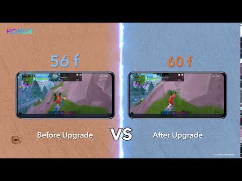 HONOR View20 FPS Fluency Comparison on Fortnite after Updated