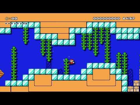 Ruined Atlantis - from PamelaBear - SUPER MARIO MAKER Gameplay RAW