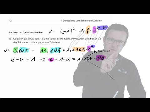 2021 11 02 Computertechnik - Gleitkommazahlen (Skript S. 39 - 42)