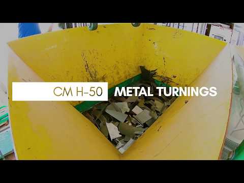 SHRED TEST - Metal Turnings - H-50 Hybrid Shredding System | CM Shredders
