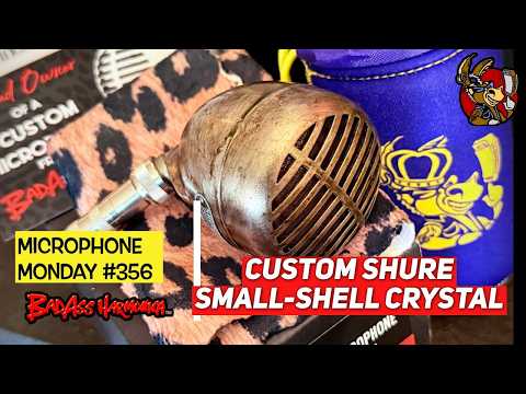 Custom Small-Shell! Best Blues Harmonica Mic | Shure Small Crystal Bullet Harp Microphone Monday 356