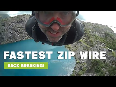 I Went Down The World's Fastest Zipline - Velocity 2, Zip World, Wales