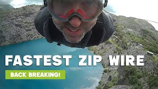 I Went Down The World's Fastest Zipline - Velocity 2, Zip World, Wales