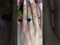 Серебряное кольцо с сапфиром 4.748ct