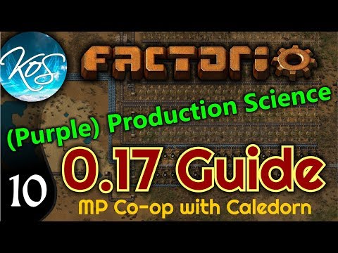 Factorio Guide 0.17 Ep 10: PURPLE SCIENCE & THE SQUIGGLE EXPRESS -  MP w/ Caledorn!