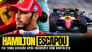 HAMILTON ESCAPA! FIA DECIDE APÓS INCIDENTE COM BORTOLETO | FÓRMULA 1