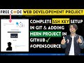 Complete Git SSH Setup Add MERN Project In GitHub Using SSH Key Free Source Code OpenSource