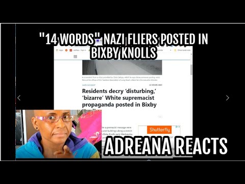 Reaction to Racist "14 Words" Fliers In Bixby Knolls Apri...