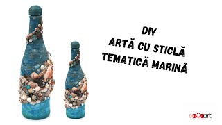 Artă DIY cu Sticlă – Tematică Marină – Tutorial Ușor 