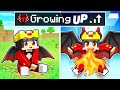 GROWING UP as a DRAGON In Minecraft!