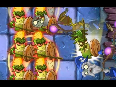 Plants vs. Zombies 2 Chinese Version New Update Trial: Bamboo Spartan Skill Demonstration