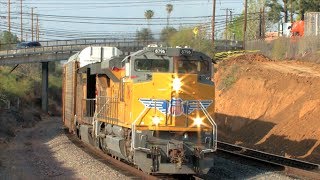 preview picture of video 'HD: San Bernardino and San Jacinto Subdivision Railfanning in March 2014'