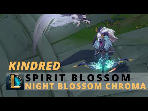 Spirit Blossom Kindred Night Blossom Chroma - League Of Legends