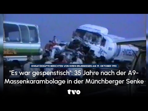 "It was spooky": 35 years after the A9 pile-up in the Münchberg depression on October 19, 1990