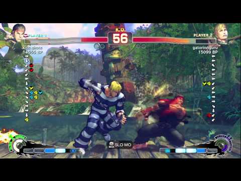 gatorinnguru [Cody] vs kiss shots [Ryu] SSF4 Japanese Online Ranked Matches - TRUE-HD