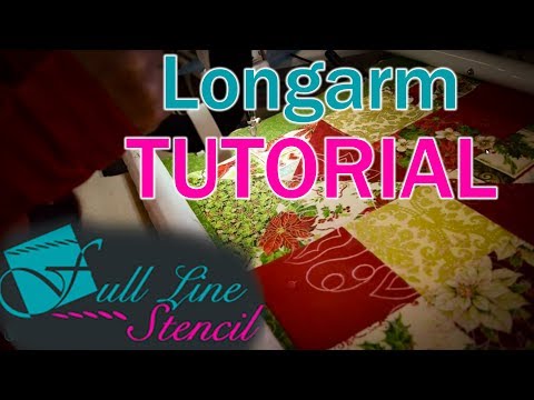 Marking on Your Long-arm with Full Line Stencils
