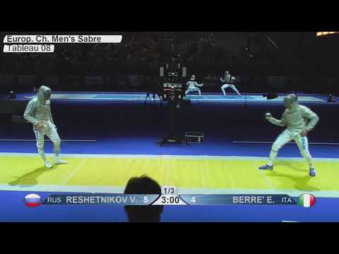 Sabre Analysis with Gabe Armijo - Dusseldorf SMS 2019 - L8 - Berre ITA v Reshetnikov RUS