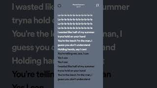 juju - Wasted Summers #trending #hits #spotifylyrics #tiktok #summer #newmusic #music