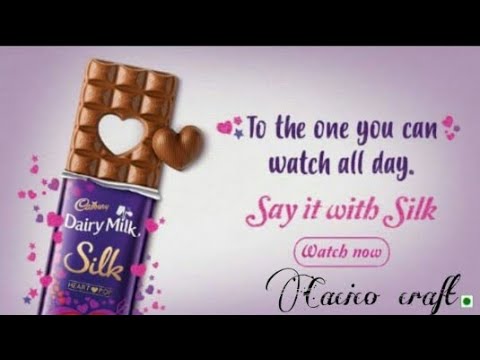 cadbury dairy milk Valentine's message heart popup chocolate/cadbury silk Valentine's special 2021/