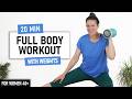 20 MIN Full Body Dumbbell Strength Workout for Women over 40