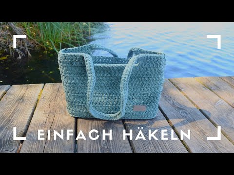 Einfache TASCHE häkeln | Shopper häkeln