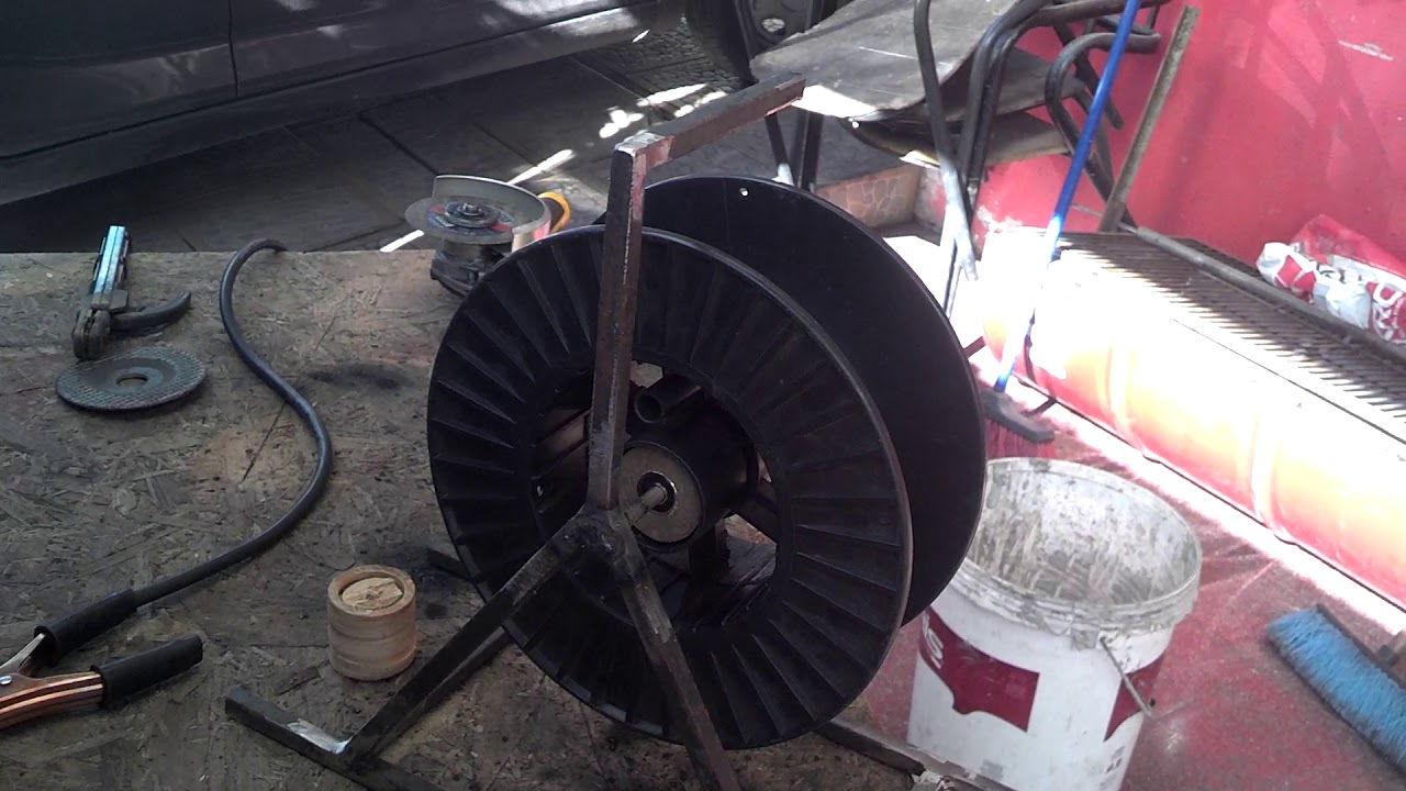 Extensión electrica en carrete casera