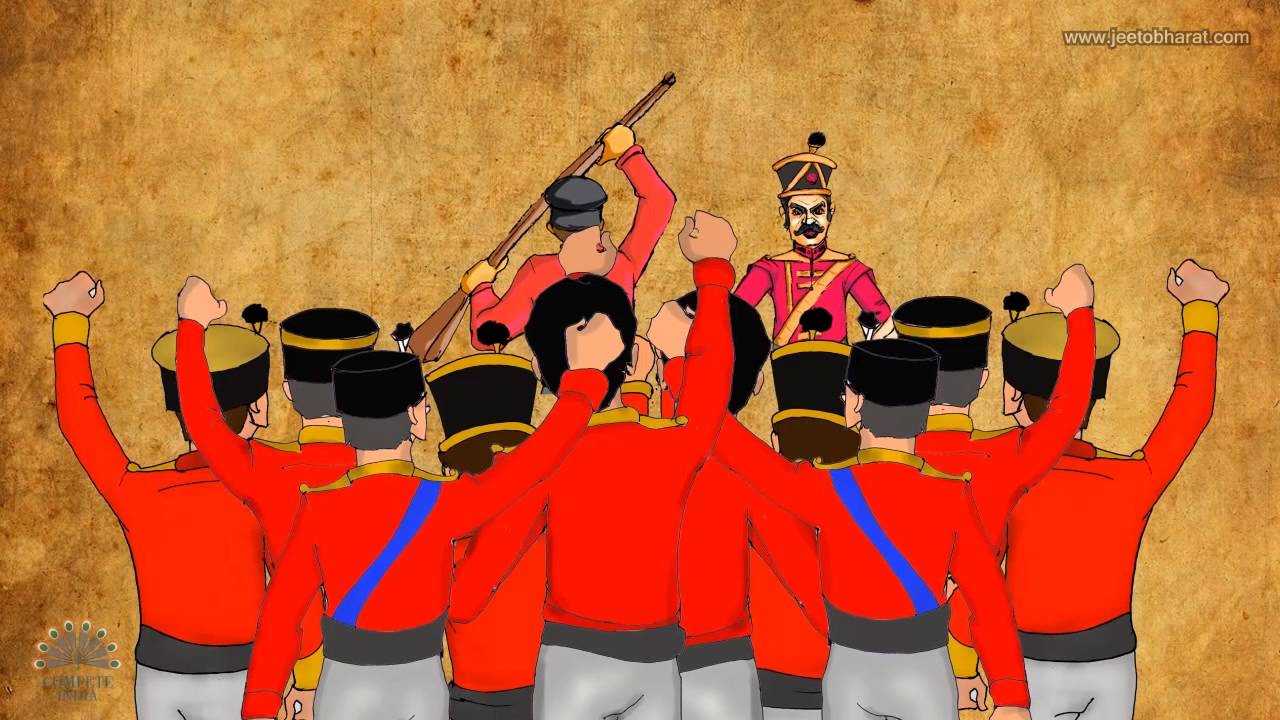 Video lecture covering the causes and key events of the 1857 Revolt in India