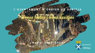 L'Ajuntament d'Ãrrius us desitja bones festes i bons desitjos!