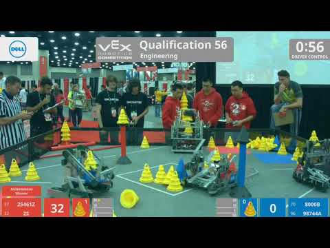 2S VEX ITZ Worlds Match 3 (Q-56) 25461Z & 2S VS 8000B & 98744A