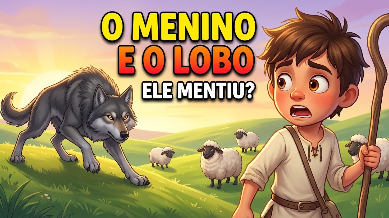 O Menino e o Lobo (O Pastorzinho Mentiroso) 🐺👦 Desenho animado Completo com Música