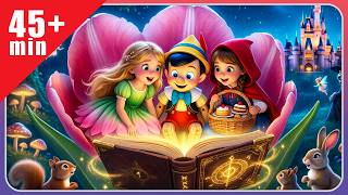 Bedtime Fairy Tales Compilation ✨ 45-Min | Pinocchio, Thumbelina, Little Red Riding Hood MQDEFAULT Thumbnail