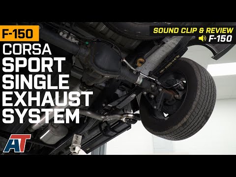 2021-2022 F150 5.0L Corsa Sport Exhaust System w/ Black Tips; Middle Side Exit Sound Clip & Review