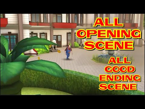 Scary Stranger 3D - All Opening Scene + All Good Ending Scene