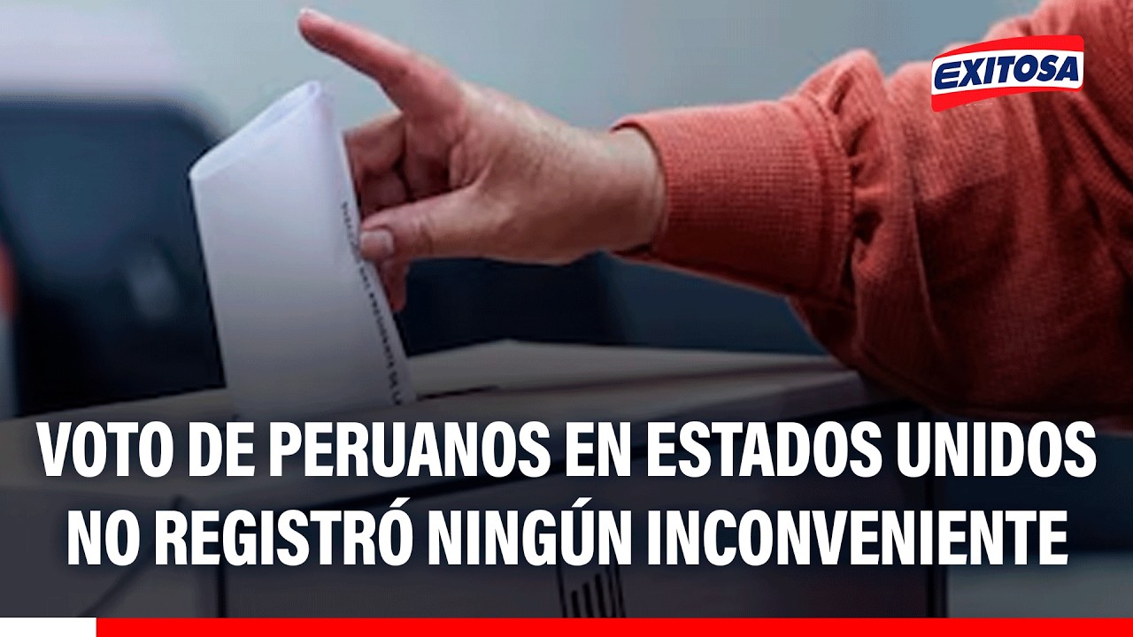 🔴🔵 Voto de peruanos en Estados Unidos no registró ningún inconveniente