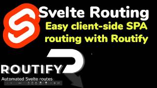Svelte SPA routing: Routify tutorial