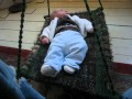 Freddie Pope Swinging From His Hanging Bassinet Hammock