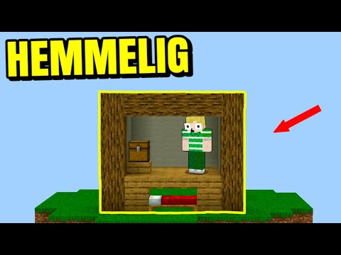 BYGGER HEMMELIG BASE I BEDWARS!! - Dansk Minecraft