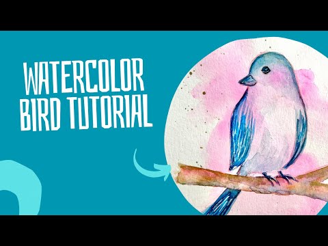 How to Paint a Whimsical Bird in Watercolor