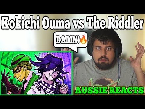 AUSSIE REACTS! Kokichi Ouma vs The Riddler #rapbattle #danganronpa #riddler