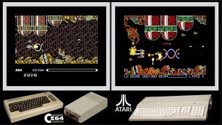 C64 vs Atari ST : R-TYPE (Side by side comparison)